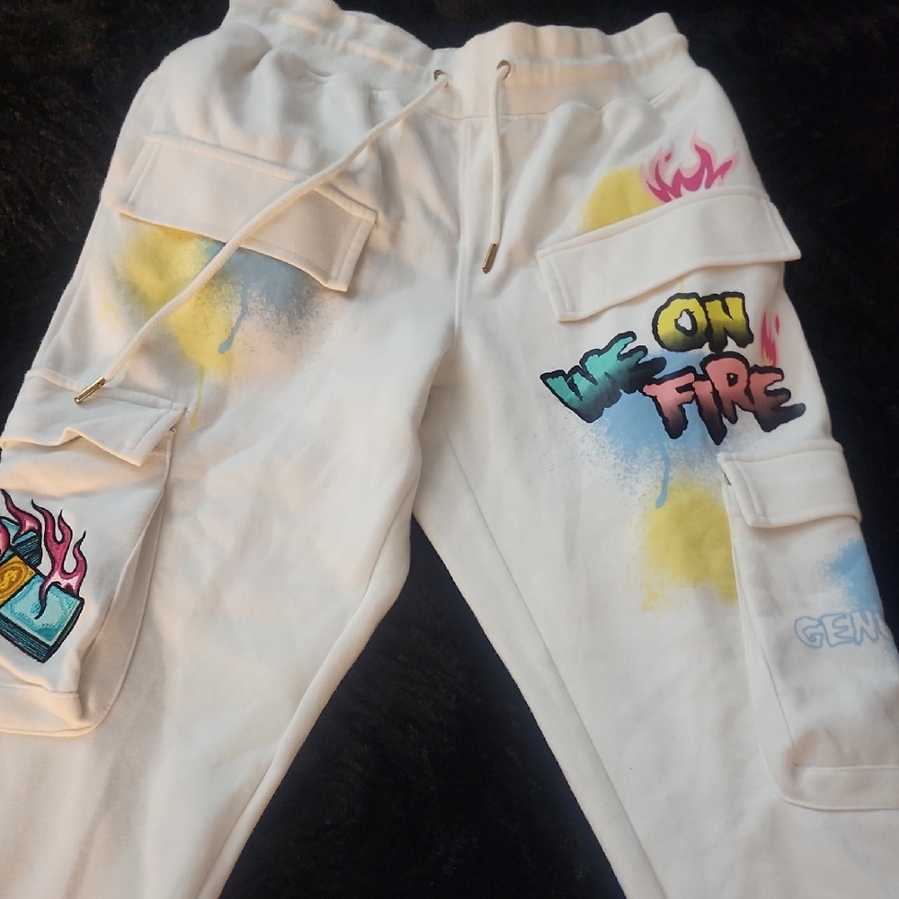 Colorful Graphic Joggers